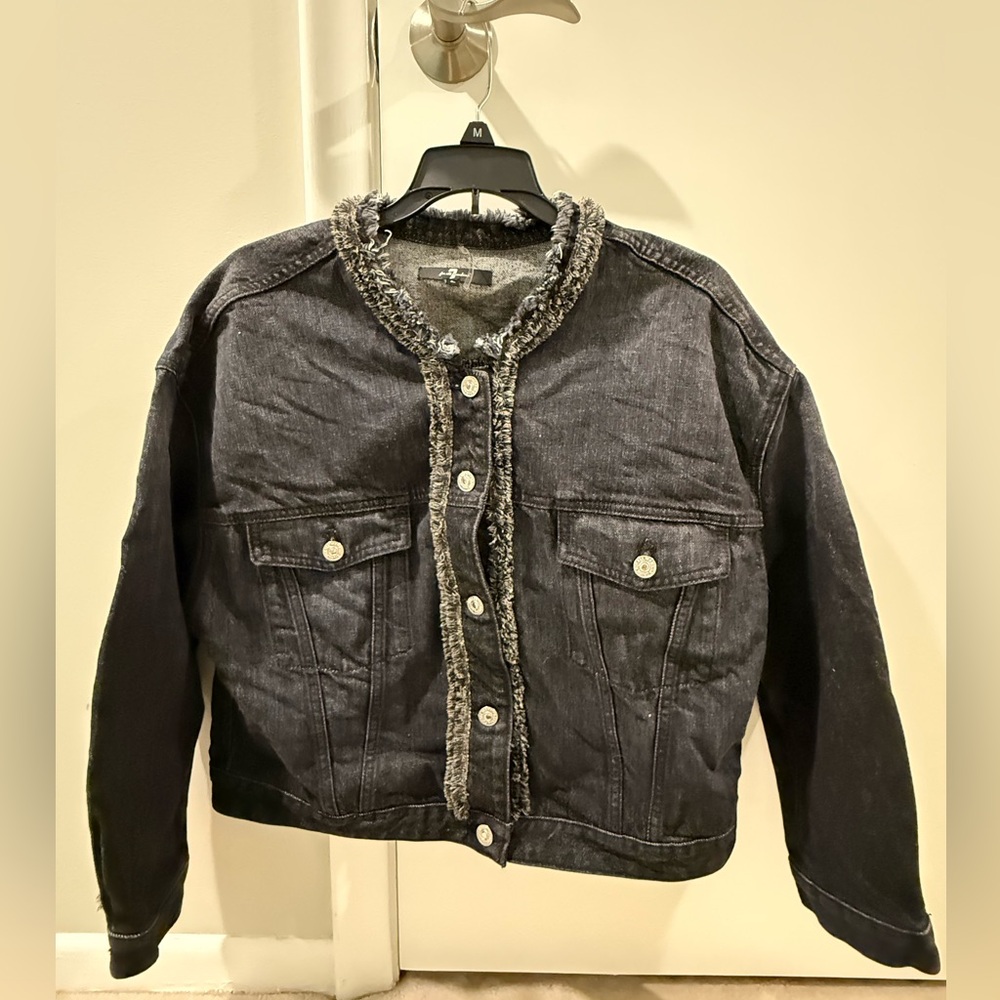 7 For All Mankind Black and Gray Jacket